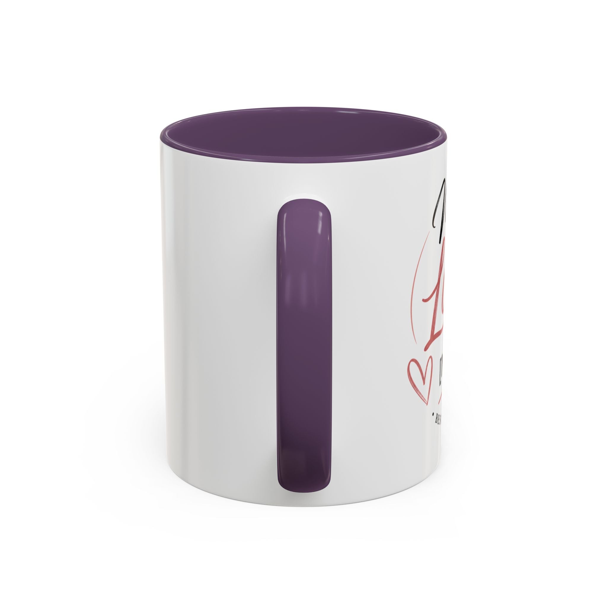 💖 Made With Love For [Name] – Best Mom. Always. - Personalized Accent Coffee Mug