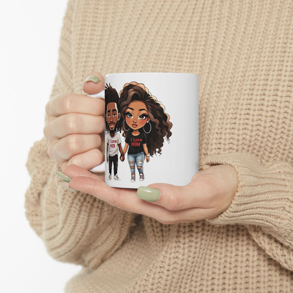 I Love Her, I Love Him - Ceramic Mug (11oz & 15oz)