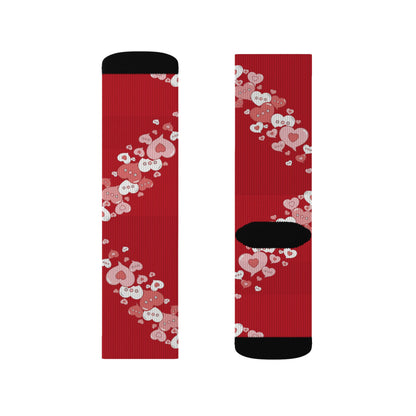 Conversation Bubble Hearts Socks