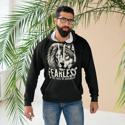 Fearless In The Face Of Adversity - Unisex Pullover Hoodie (AOP) - Creatively Designed Shop