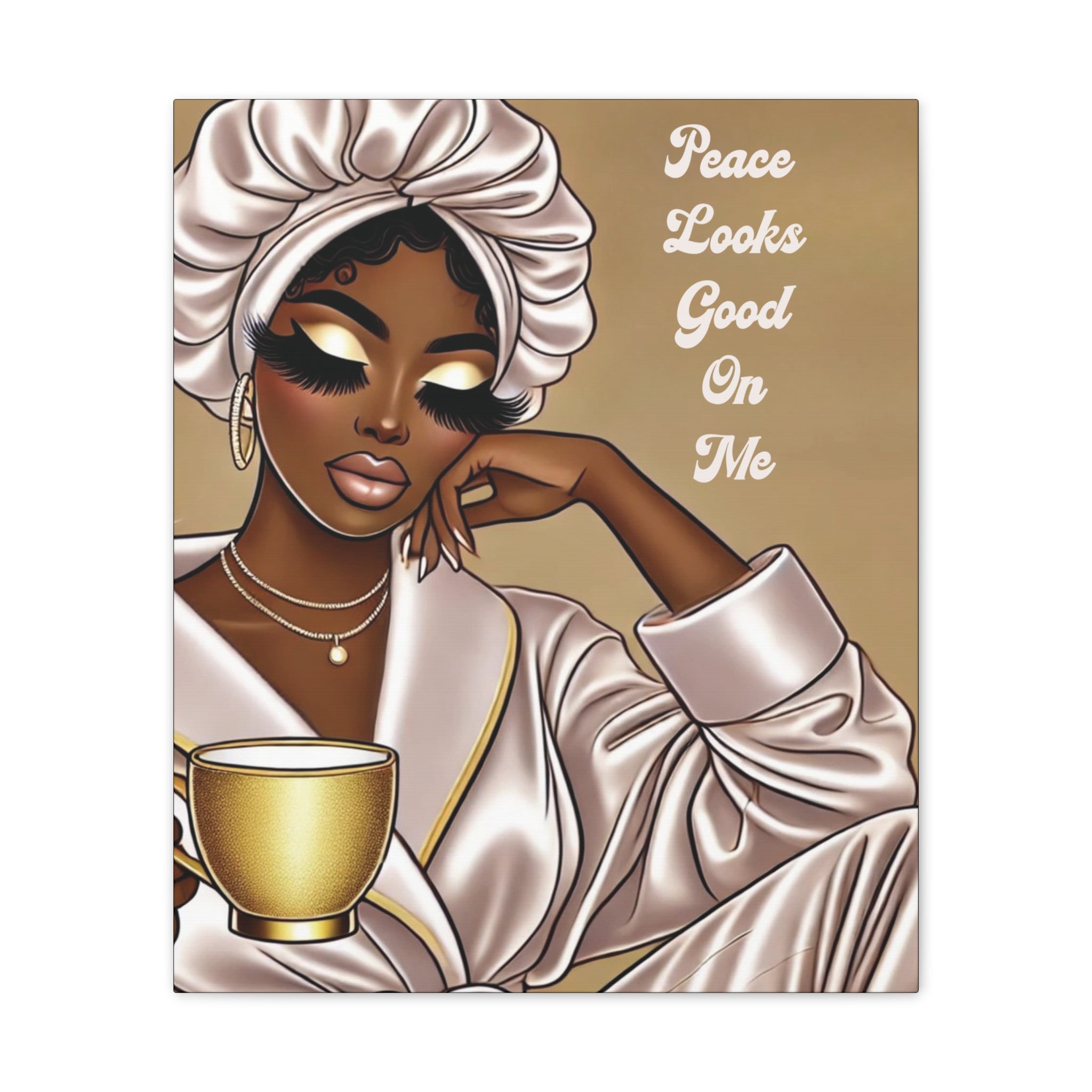 Peace Looks Good On Me - Canvas Art