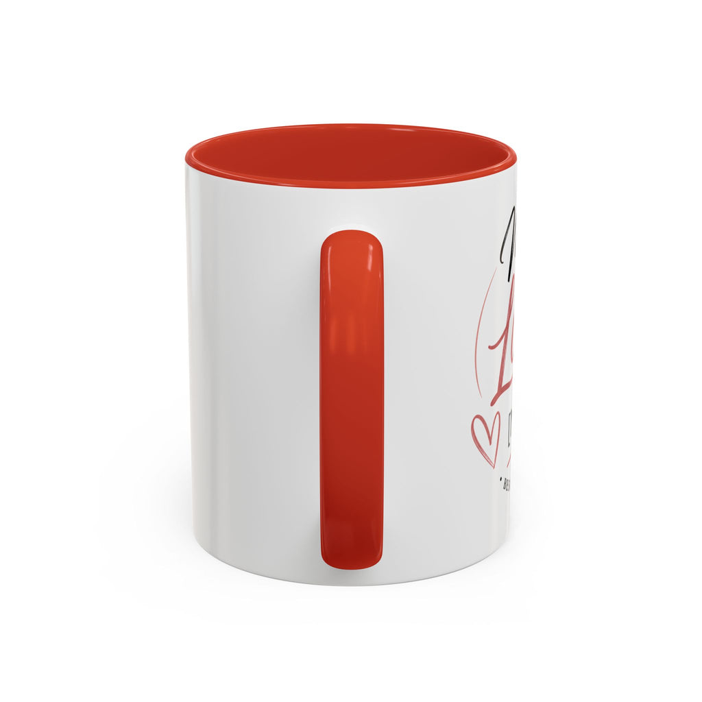 💖 Made With Love For [Name] – Best Mom. Always. - Personalized Accent Coffee Mug