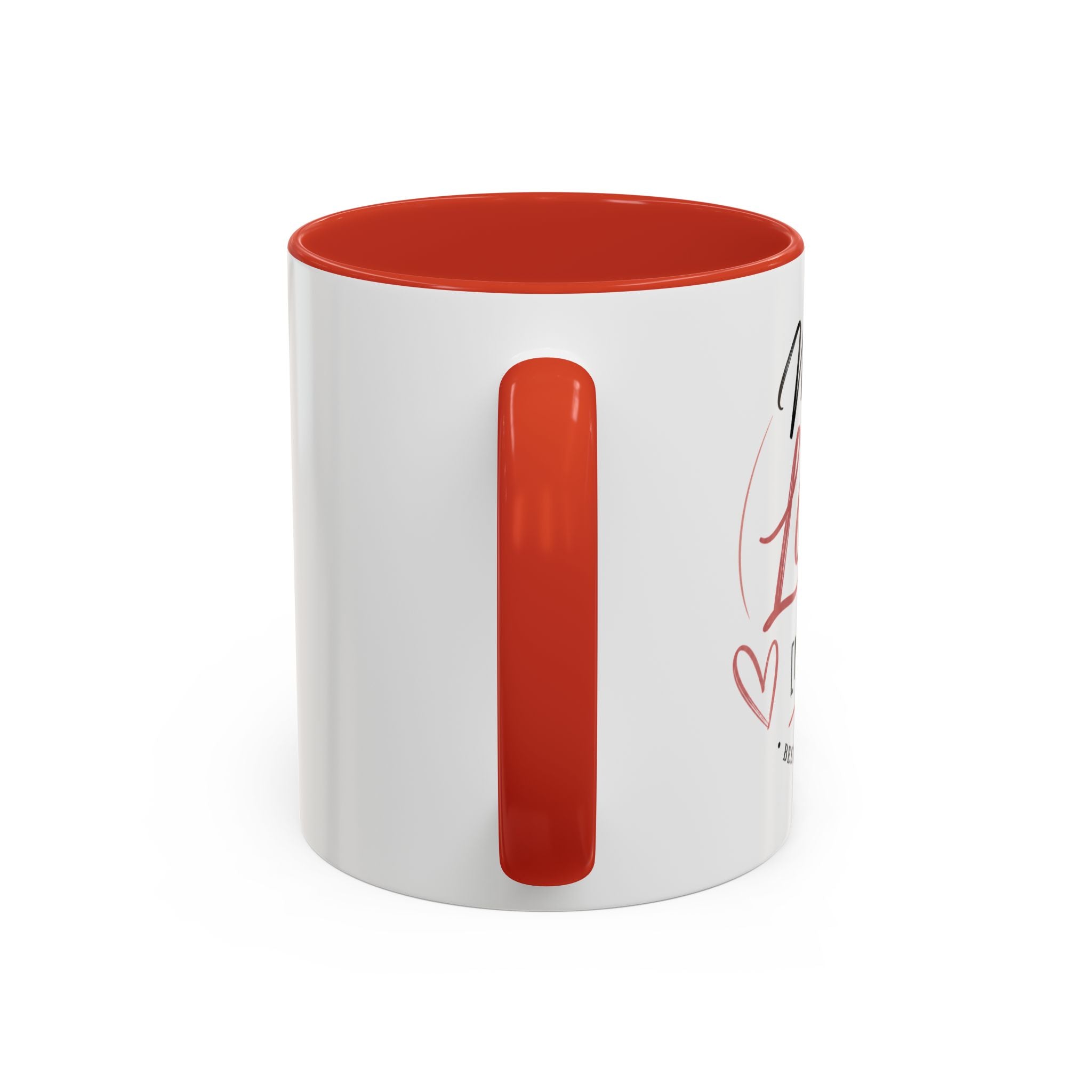 💖 Made With Love For [Name] – Best Mom. Always. - Personalized Accent Coffee Mug