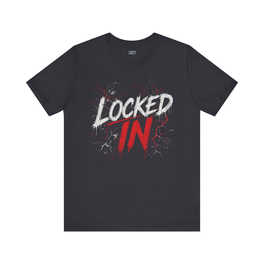 Locked In (Red) - Jersey Short Sleeve Tee