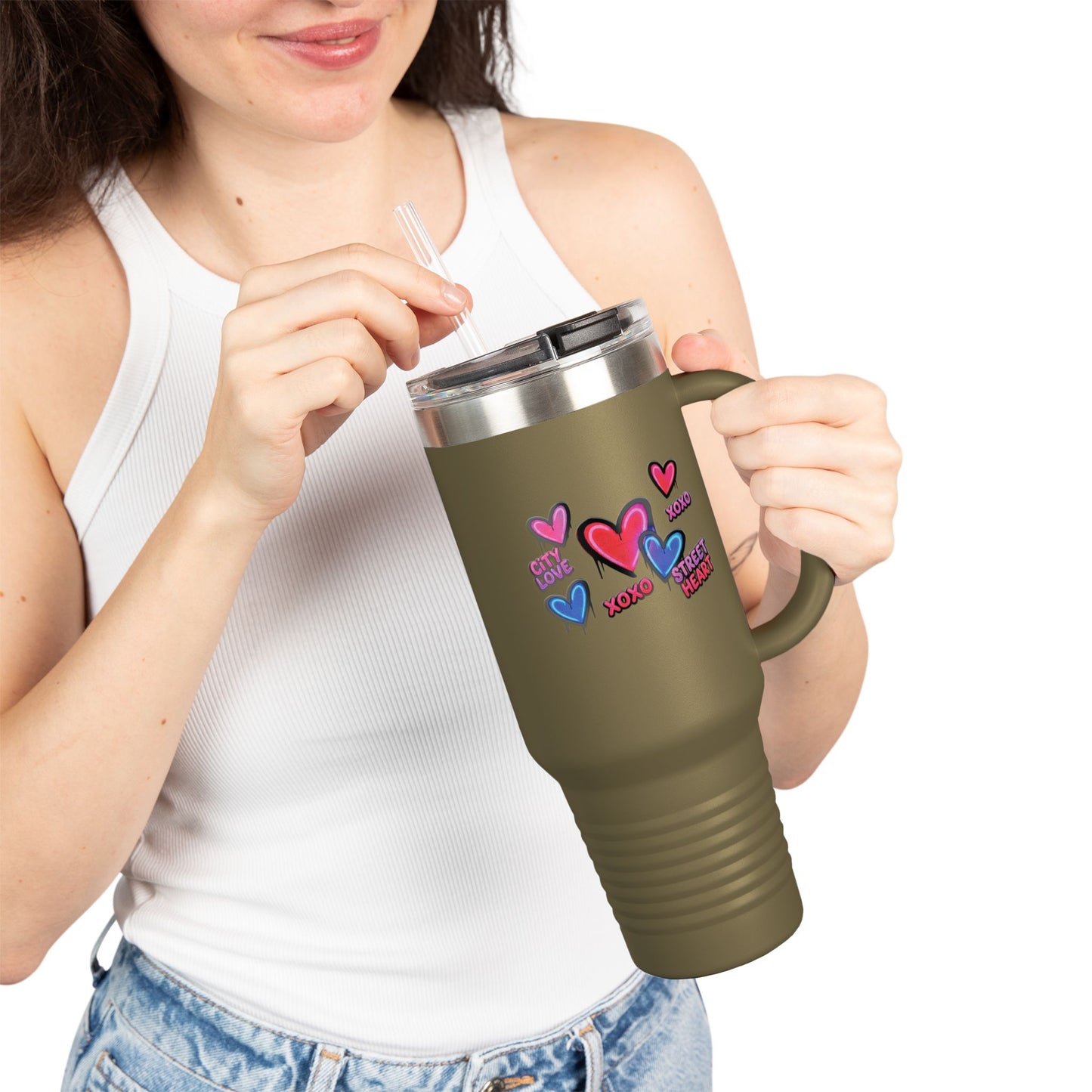 City Love Street Heart – 40oz Insulated Tumbler