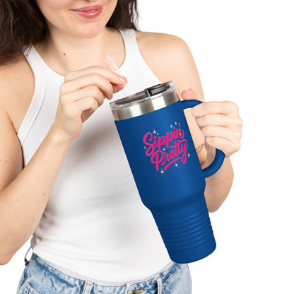 Sippin' Pretty - Insulated Travel Mug, 40oz