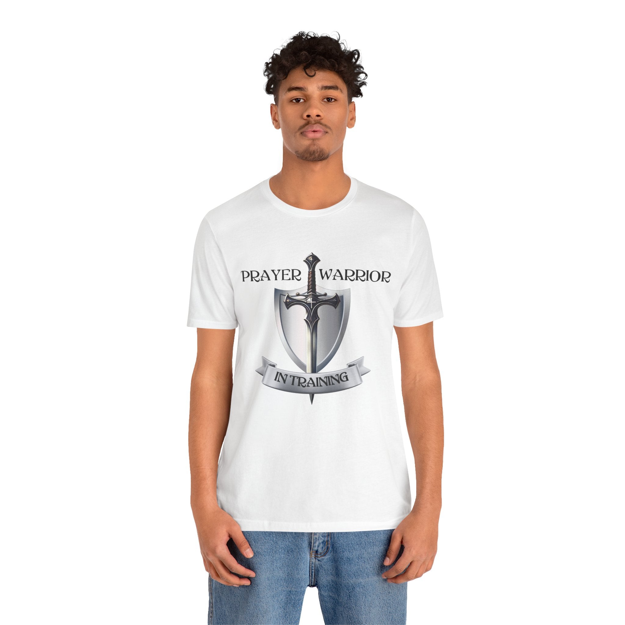 Prayer Warrior in Training - Unisex Jersey Short Sleeve Tee