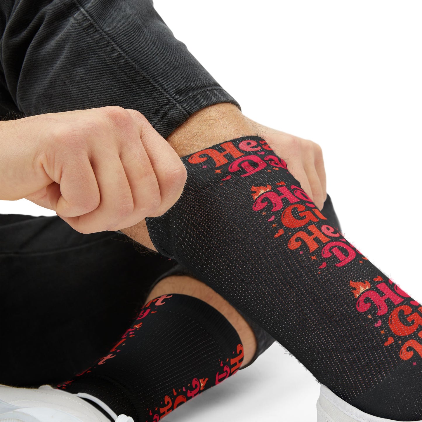 Hot Girl Heart Day Socks