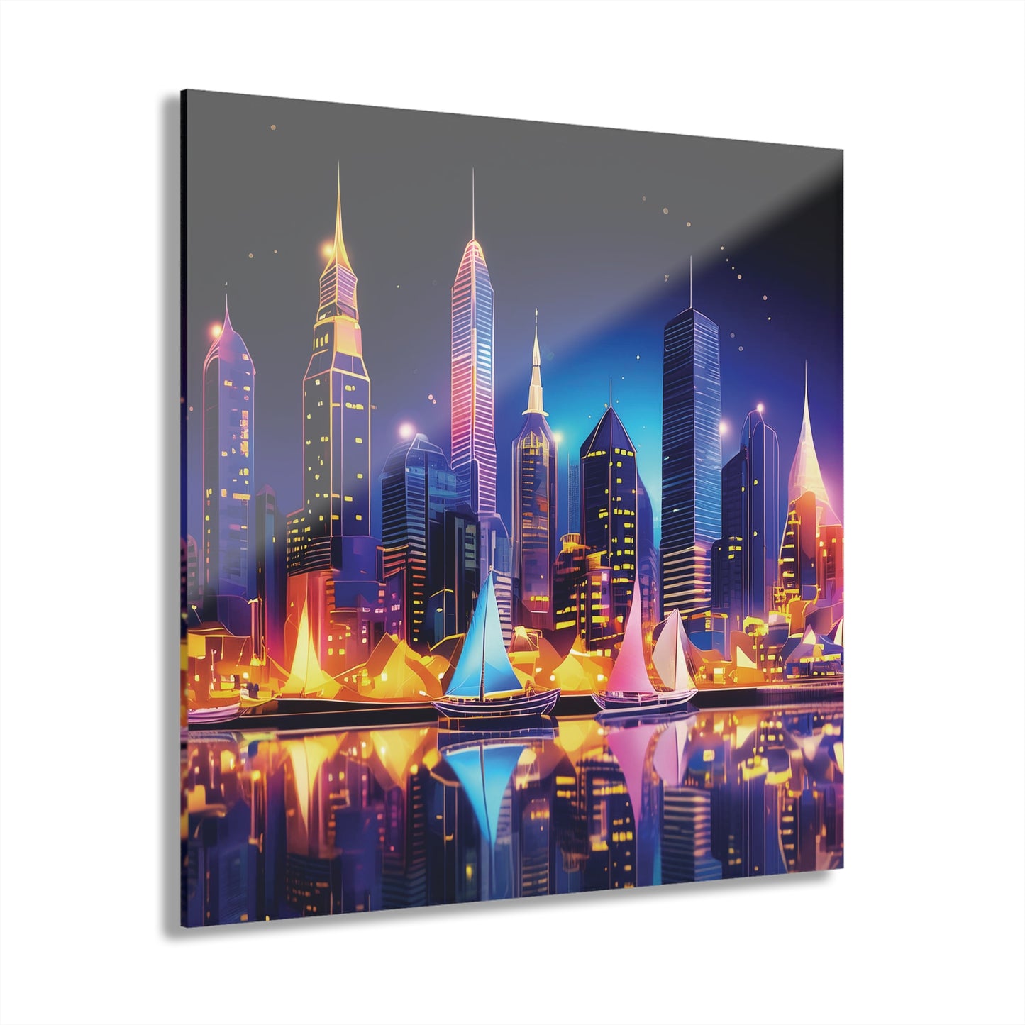 Beautiful City - Acrylic Prints (French Cleat Hanging)