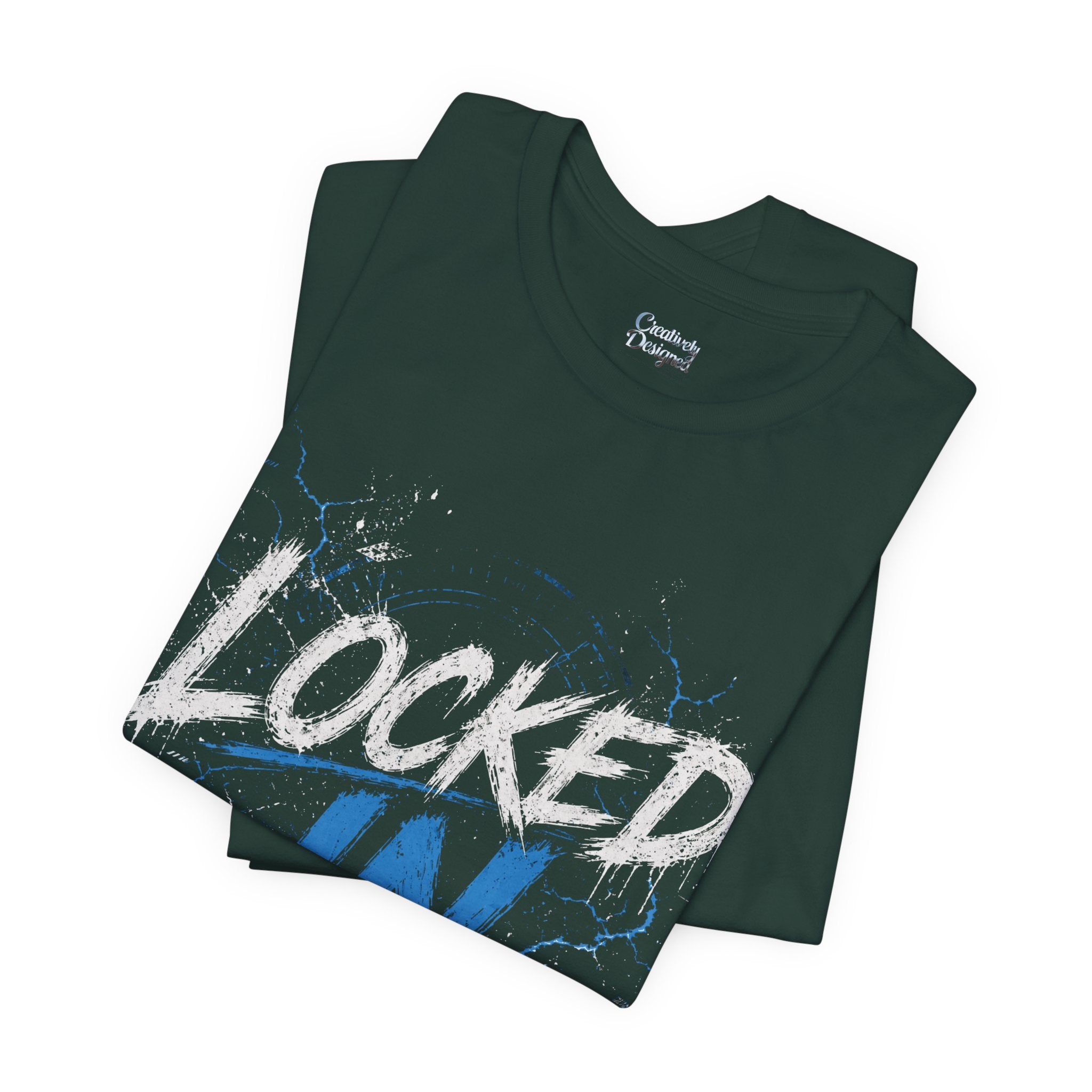 Locked In (Blue) - Jersey Short Sleeve Tee