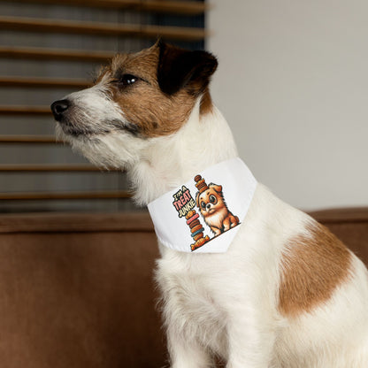 I'm A Treat Junkie - Pet Bandana Collar - Creatively Designed Shop