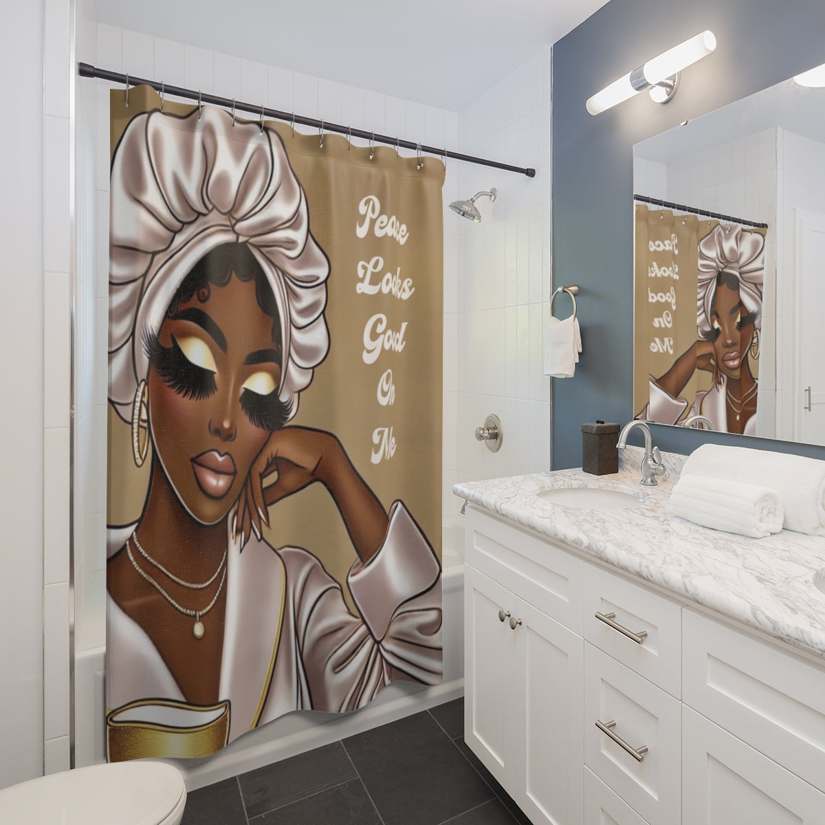 Peace Looks Good On Me Bathroom Decor Bundle