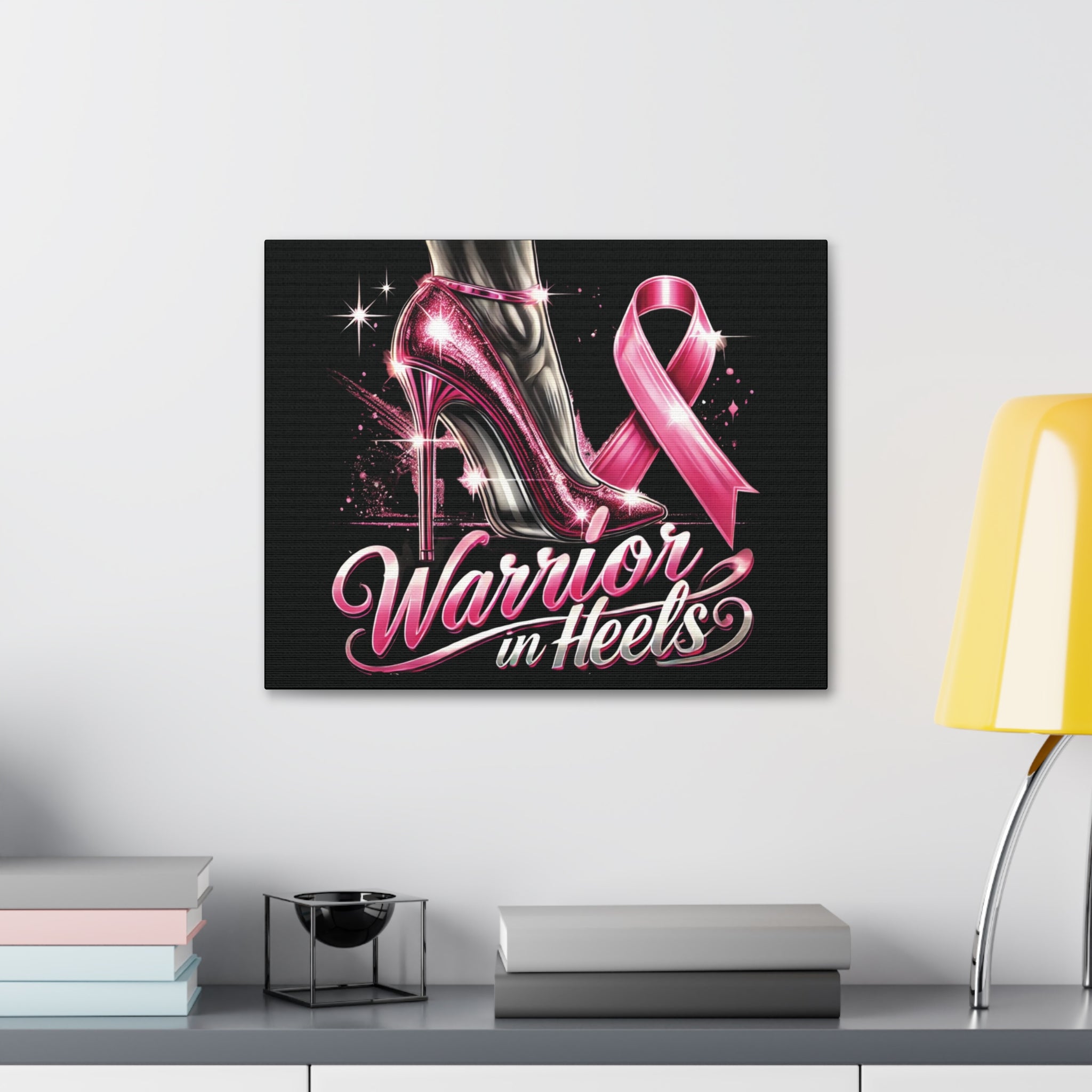 Pink Warrior Heels - Canvas Art