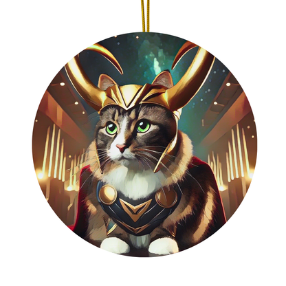 "A Very Loki Christmas" - Ceramic Decoration Ornament, (1pc)