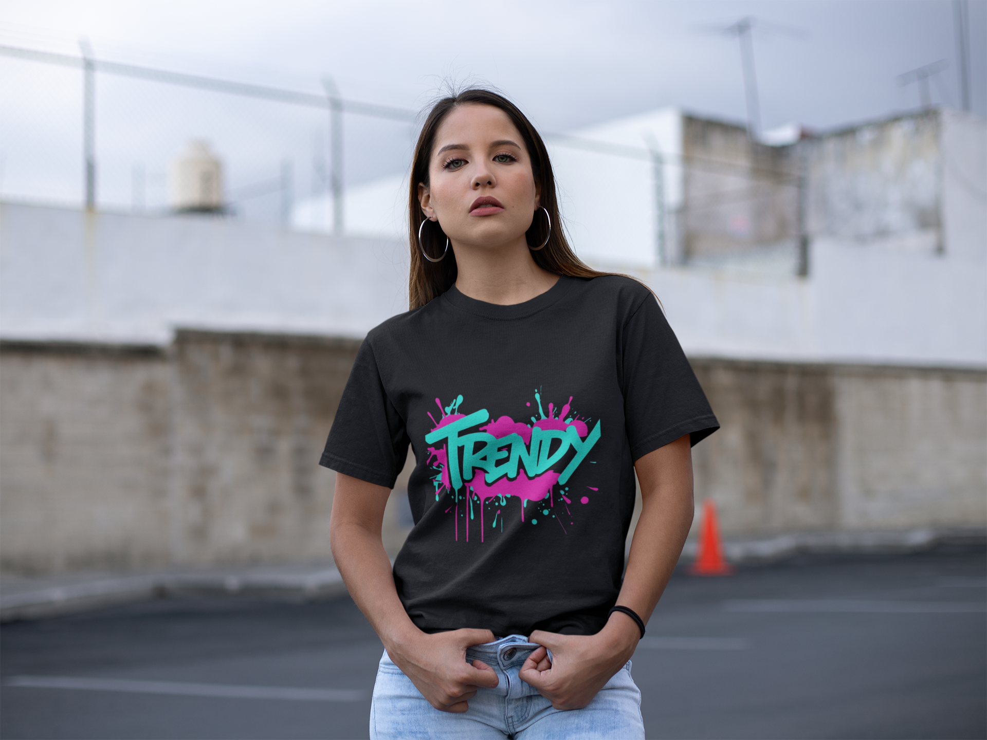 "Trendy" - Unisex Oversized Boxy Tee