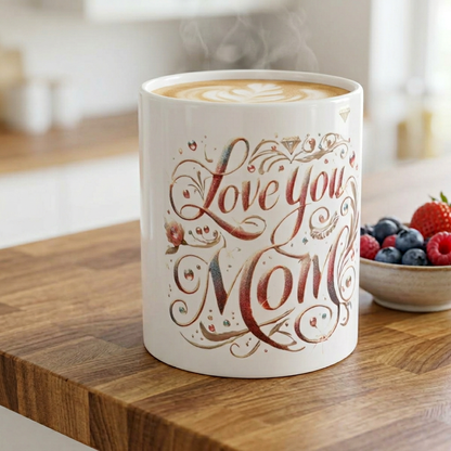 Love You Mom – Ceramic Coffee Mug