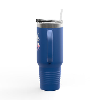 "Sparkle Like You Mean It" - Insulated Travel Mug, 40oz