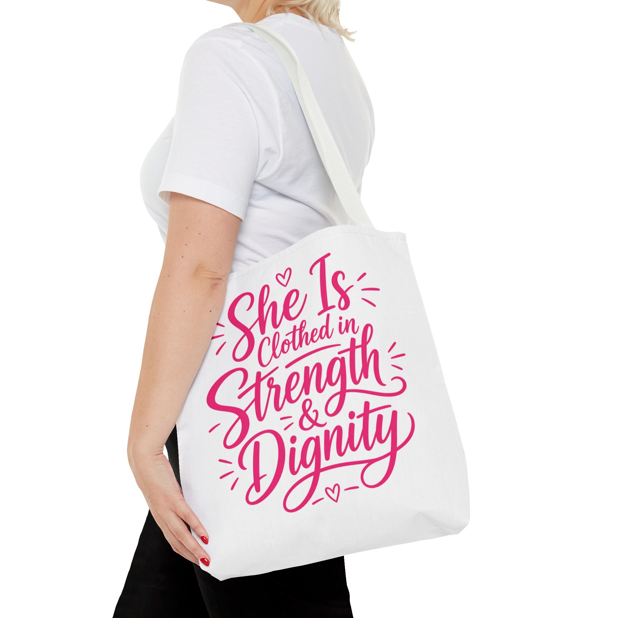 She Is Clothed in Strength & Dignity - Tote Bag