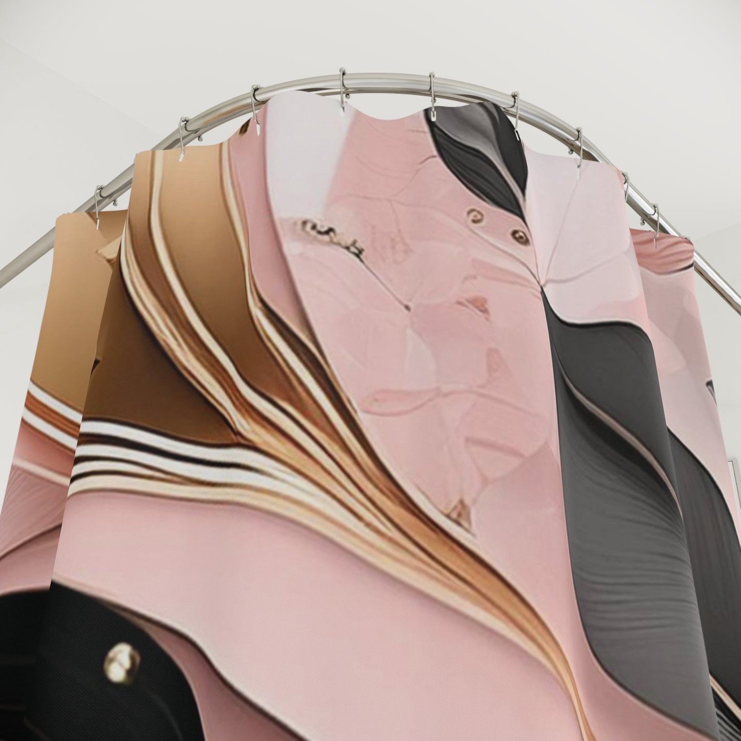 Pink Elegant Abstract - Shower Curtain