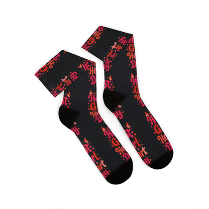 Hot Girl Heart Day Socks