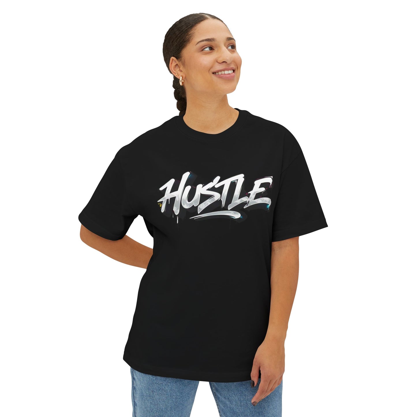 Hustle - Unisex Oversized Boxy Tee