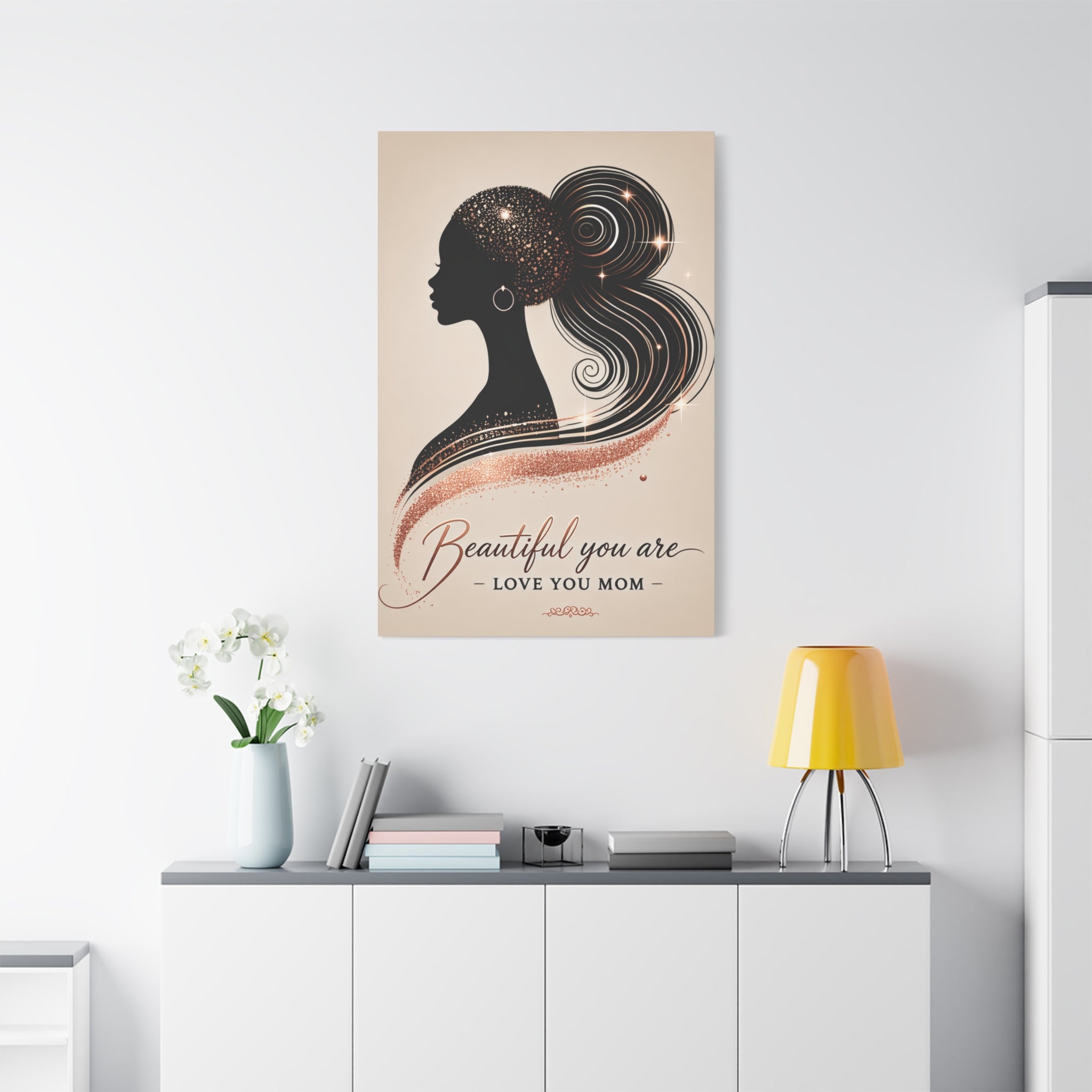 Beautiful You Are – Love You Mom - Matte Canvas Wall Art