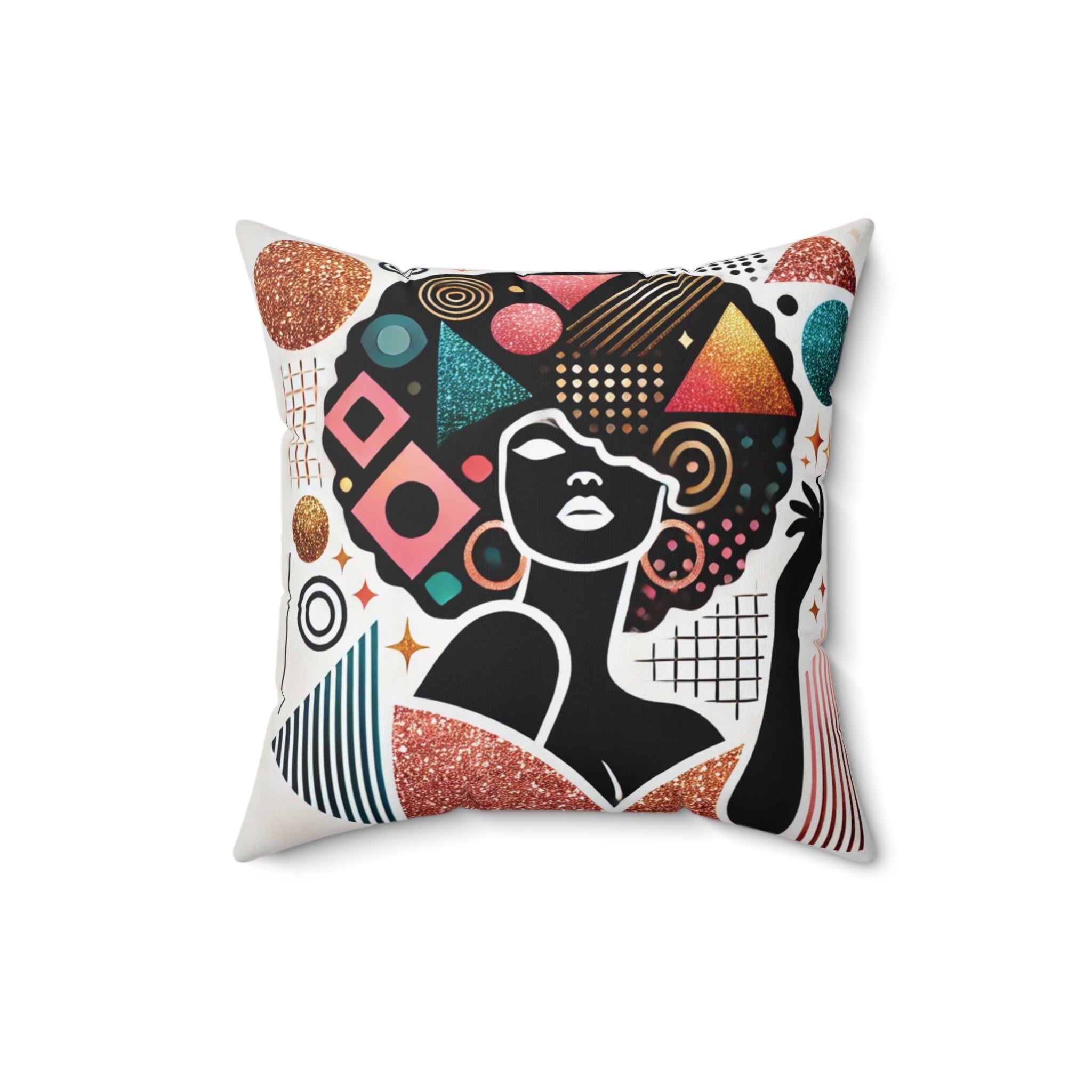 Crowned in Confidence – Square Pillow