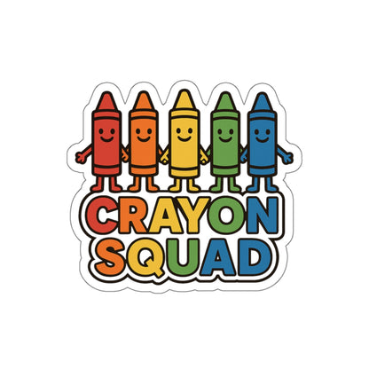 Crayon Squad - Die-Cut Sticker