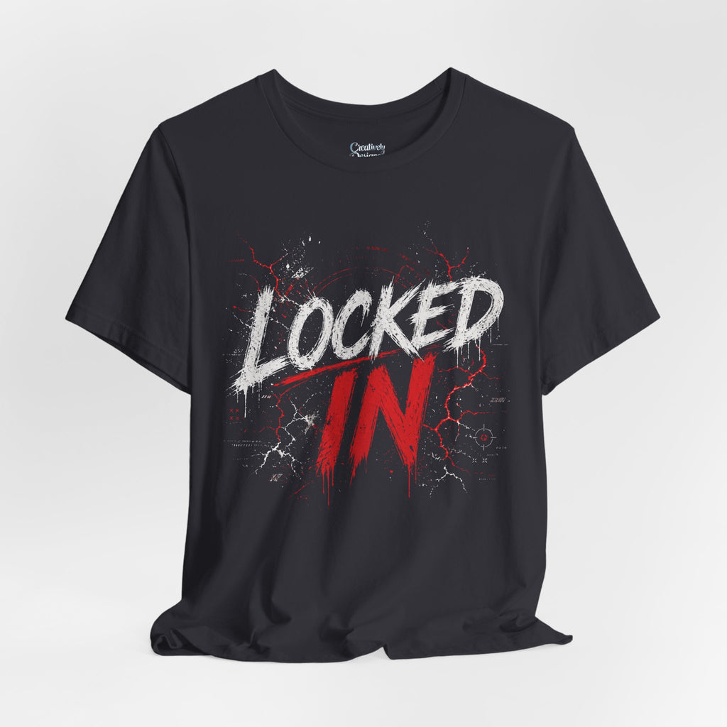 Locked In (Red) - Jersey Short Sleeve Tee