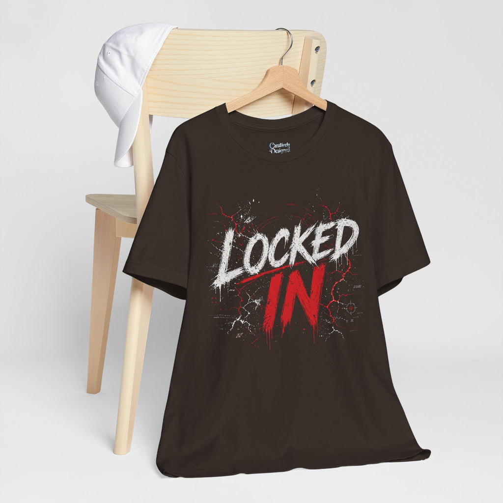 Locked In (Red) - Jersey Short Sleeve Tee