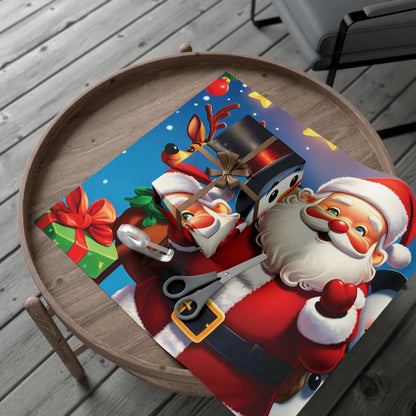 Christmas Cartoon Characters - Gift Wrap Papers - Creatively Designed Shop