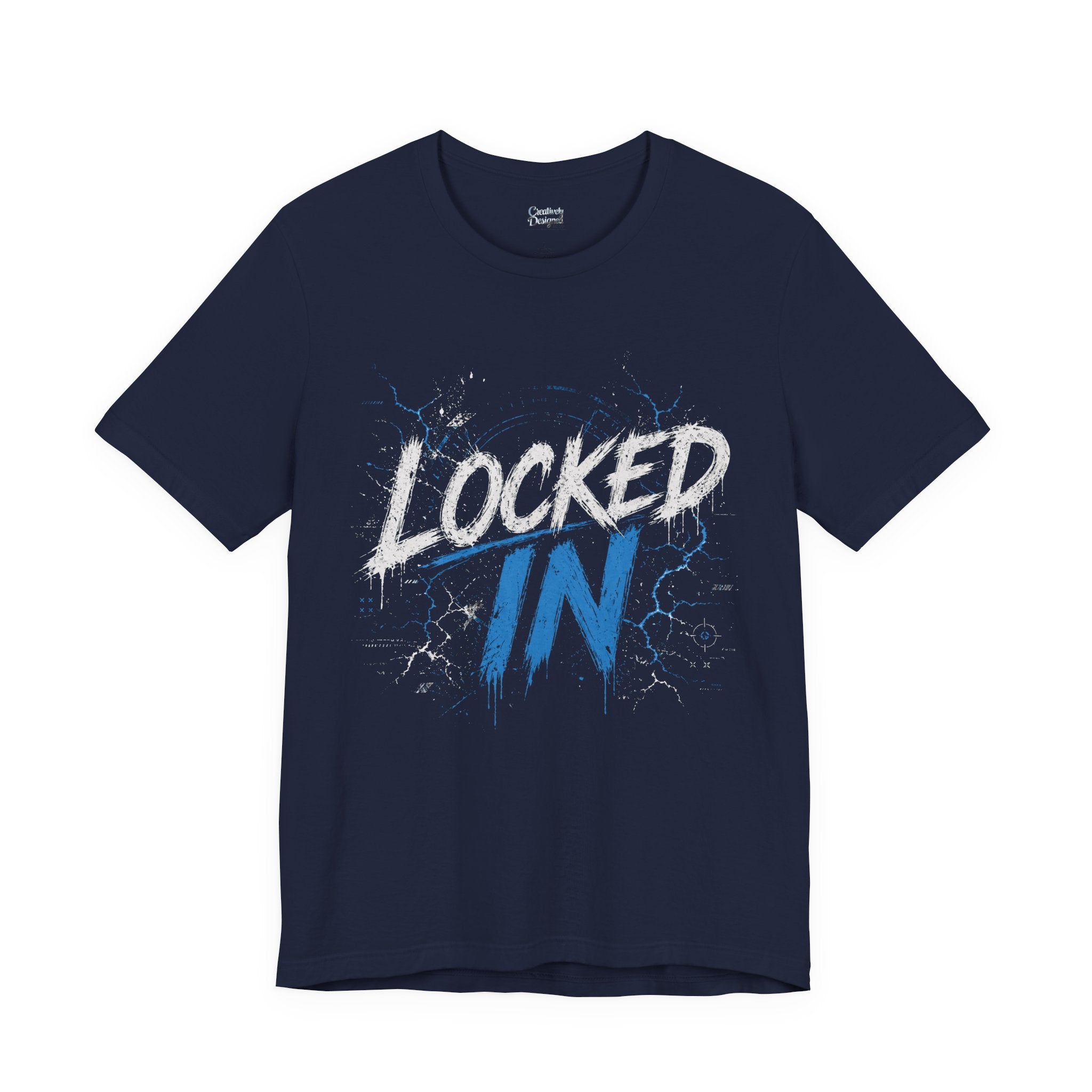 Locked In (Blue) - Jersey Short Sleeve Tee