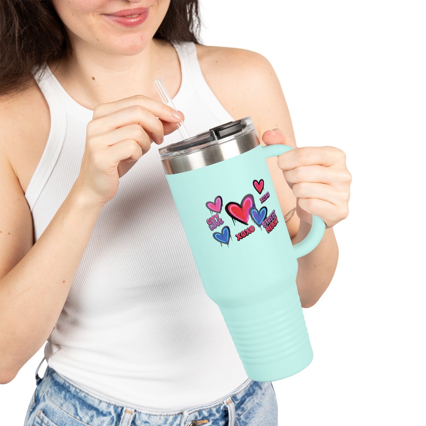 City Love Street Heart – 40oz Insulated Tumbler