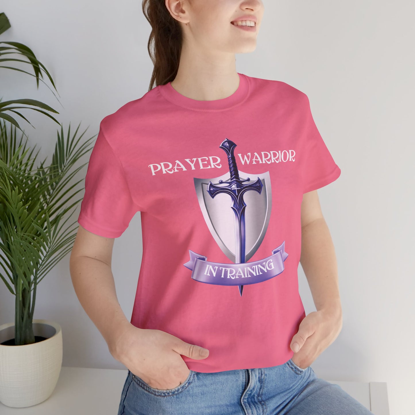 Prayer Warrior in Training - Unisex Jersey Short Sleeve Tee