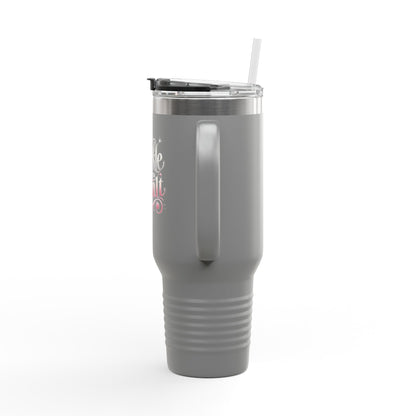 "Sparkle Like You Mean It" - Insulated Travel Mug, 40oz