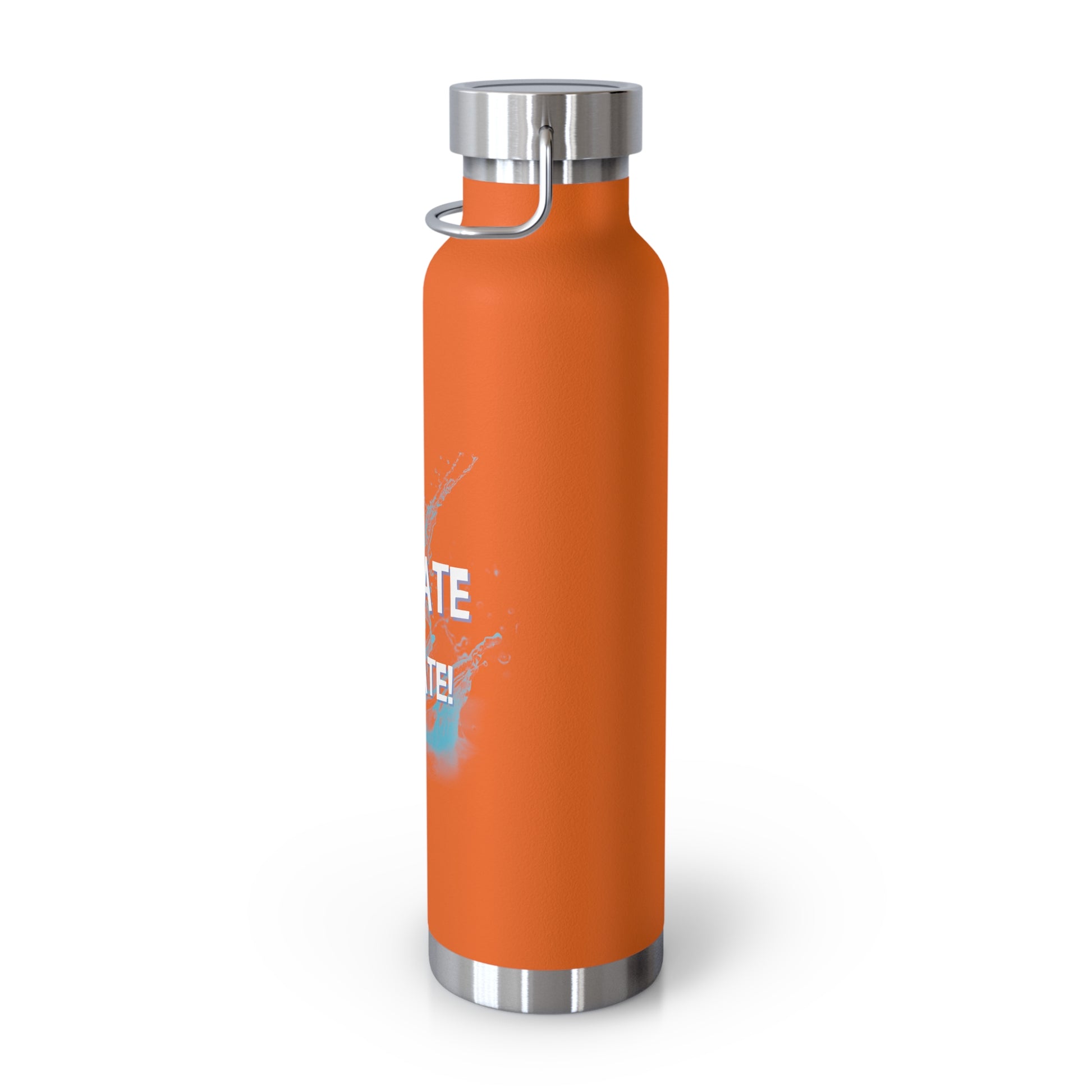 "Hydrate & Elevate" - Copper Vacuum Insulated Bottle, 22oz - Creatively Designed Shop