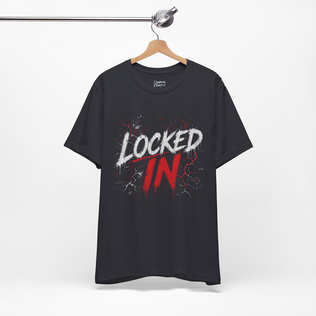 Locked In (Red) - Jersey Short Sleeve Tee