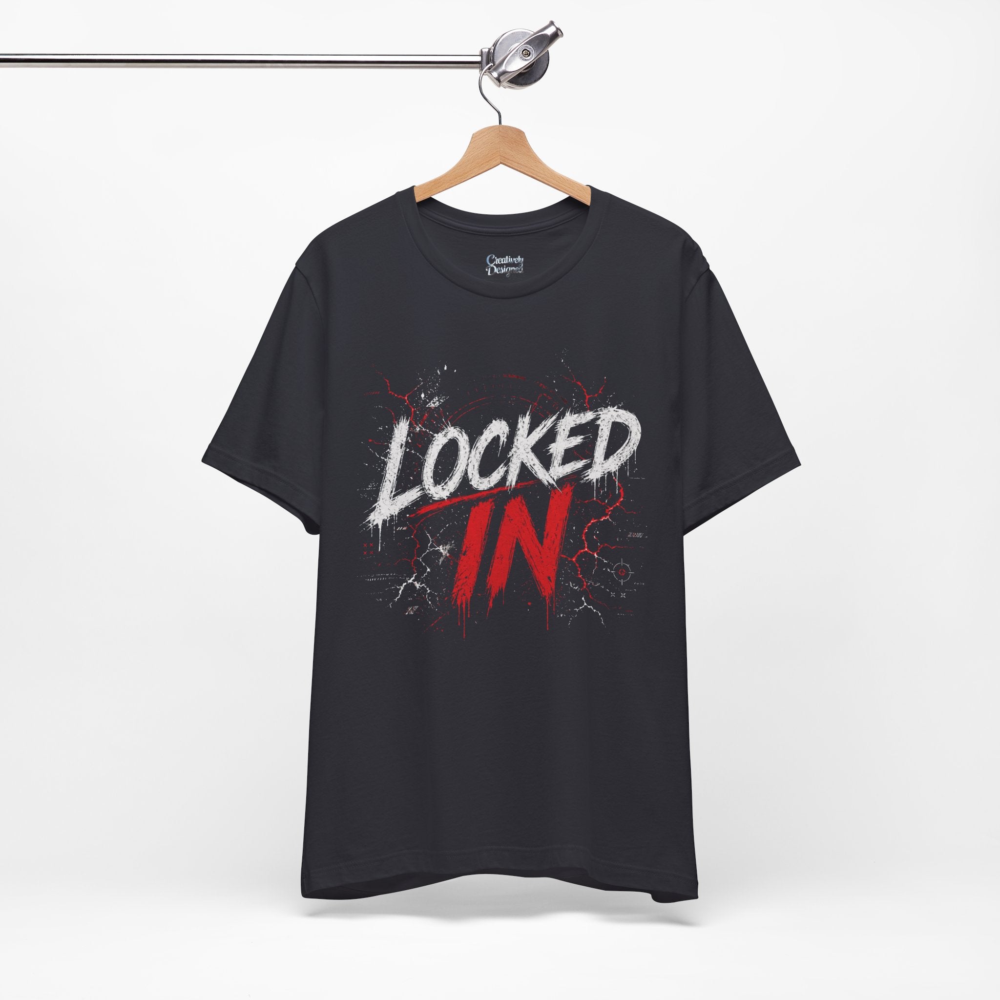 Locked In (Red) - Jersey Short Sleeve Tee