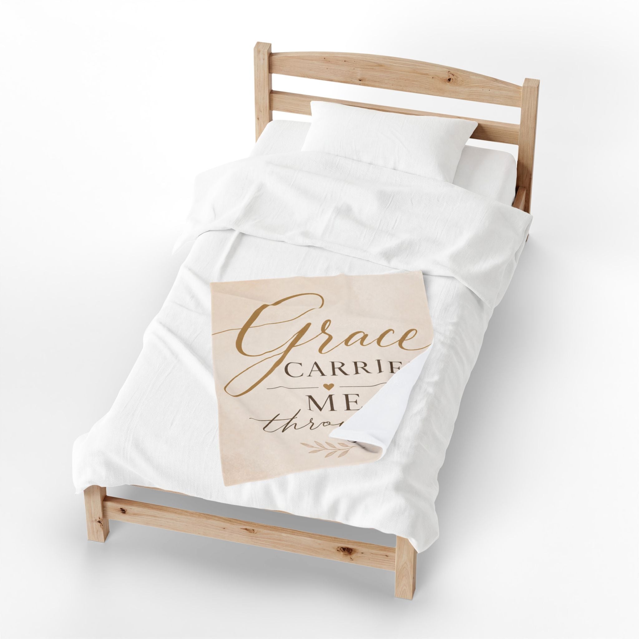 Grace Carried Me Through - Velveteen Plush Blanket