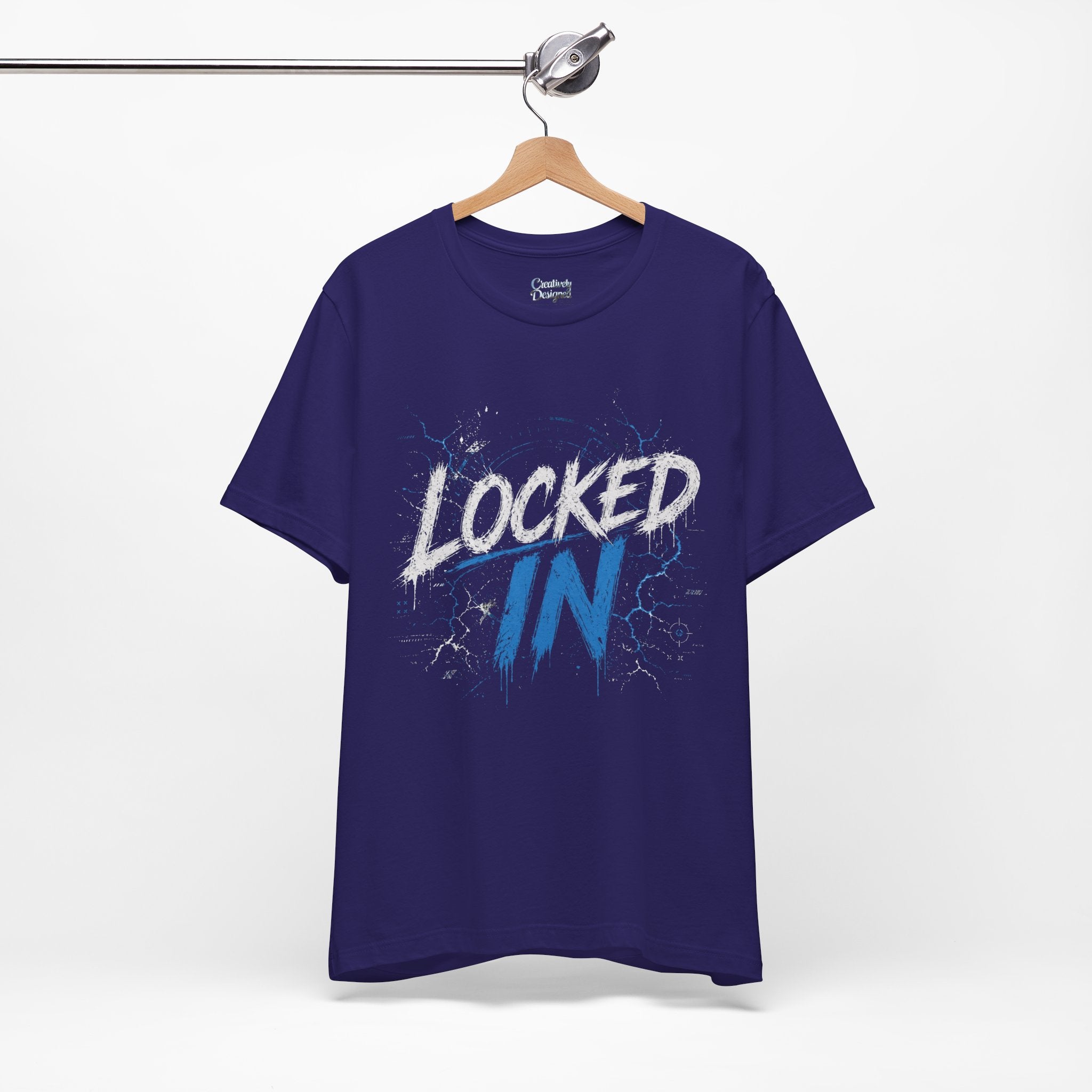 Locked In (Blue) - Jersey Short Sleeve Tee