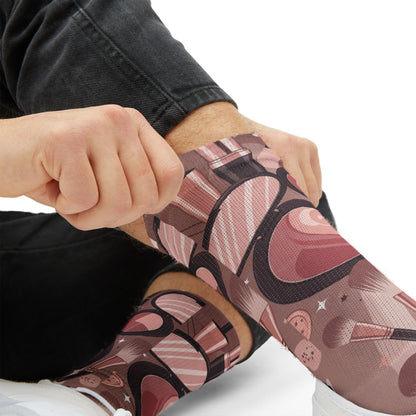 Makeup Icons Collage Socks