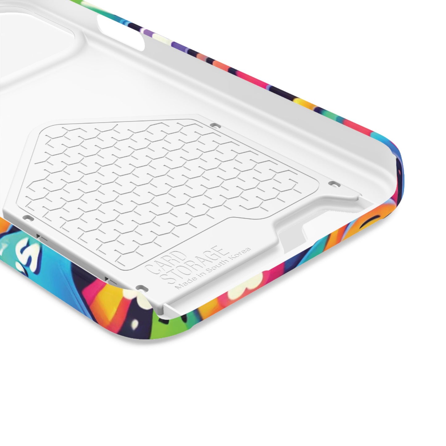 "Text Bubbles" - Phone Case With Card Holder