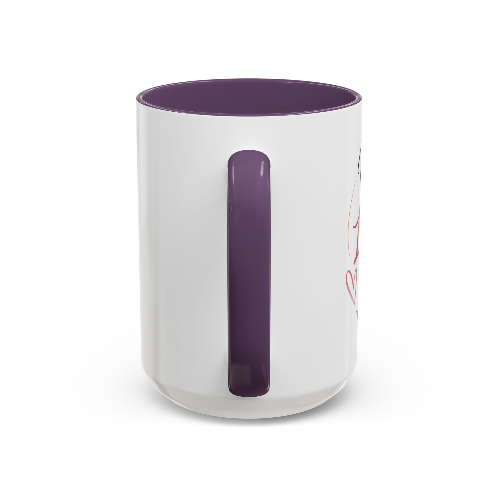 💖 Made With Love For [Name] – Best Mom. Always. - Personalized Accent Coffee Mug