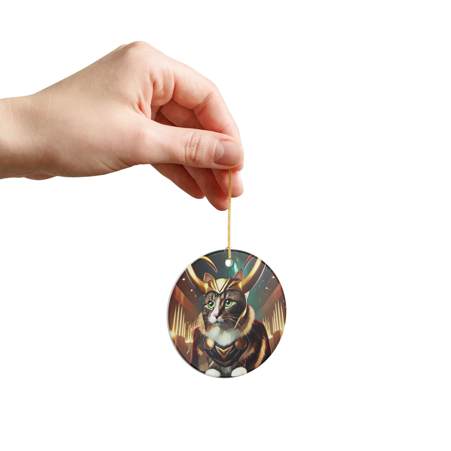 "A Very Loki Christmas" - Ceramic Decoration Ornament, (1pc)
