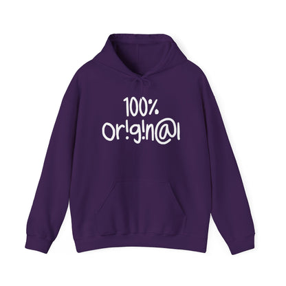 "100% Or!g!n@l" - Unisex Heavy Blend™ Hooded Sweatshirt - Creatively Designed Shop