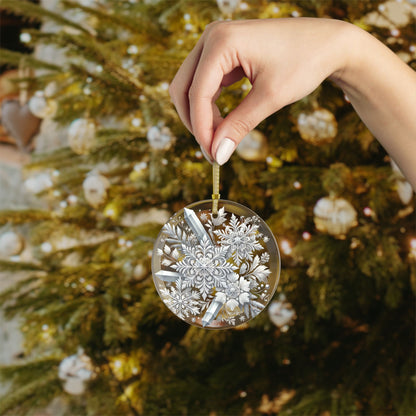 Snowflakes & Ice Crystals - Glass Ornaments