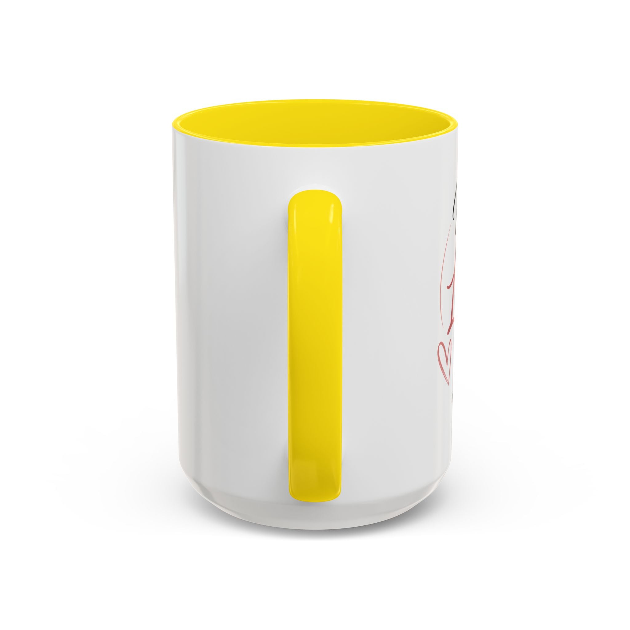 💖 Made With Love For [Name] – Best Mom. Always. - Personalized Accent Coffee Mug