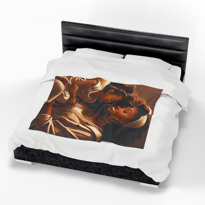 A Mother's Love - Velveteen Plush Blanket