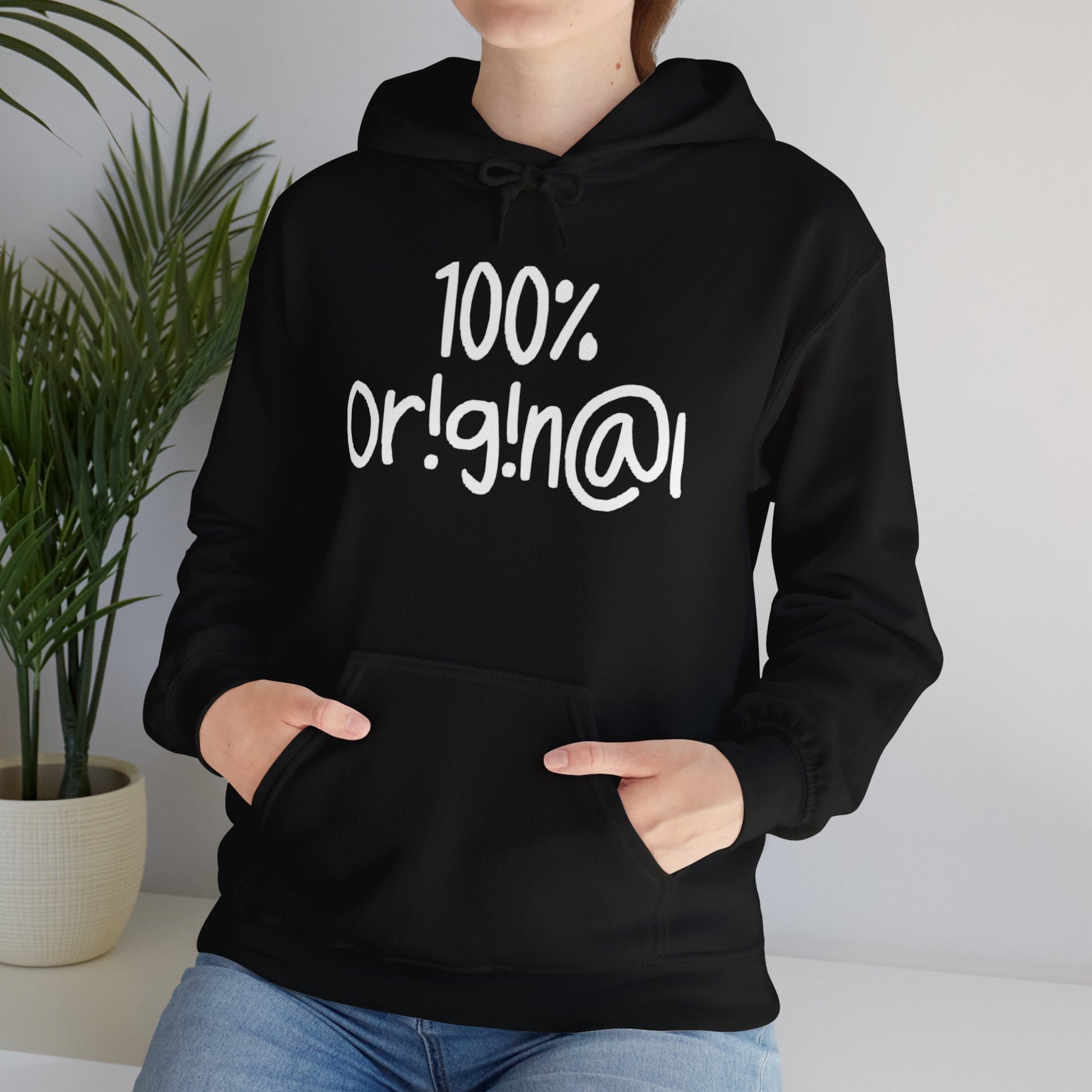 "100% Or!g!n@l" - Unisex Heavy Blend™ Hooded Sweatshirt - Creatively Designed Shop