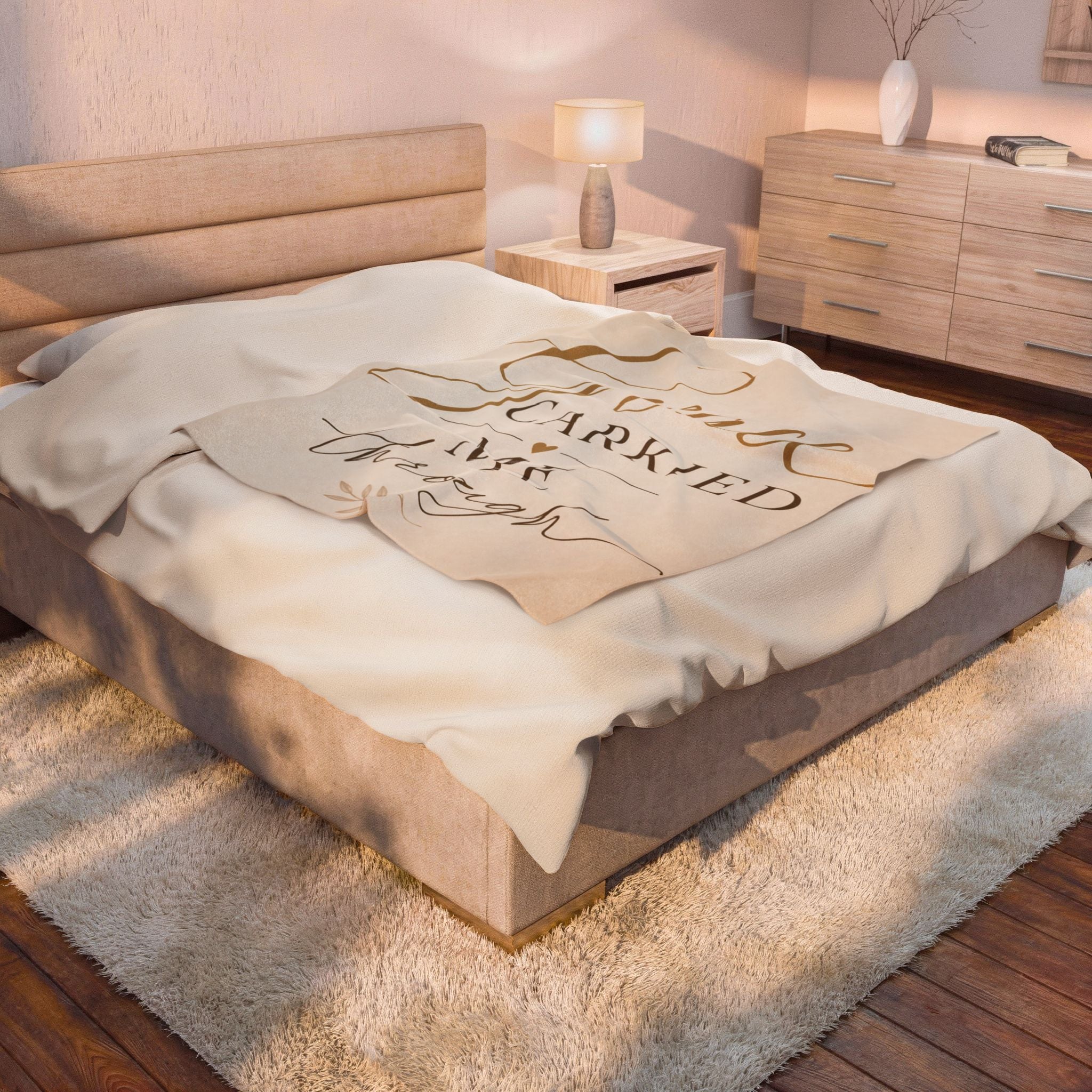 Grace Carried Me Through - Velveteen Plush Blanket